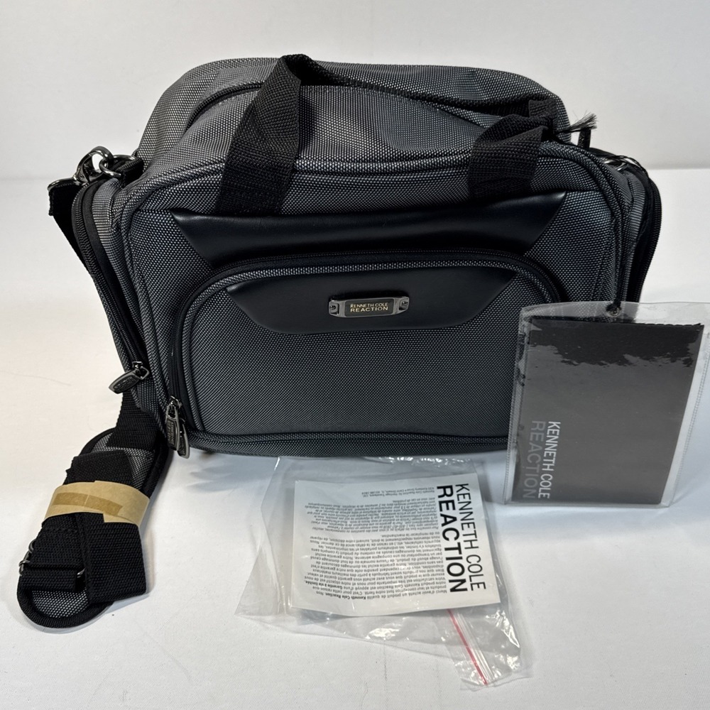 Kenneth Cole Reaction Yellow Brick Road 16" Tote Travel Bag Charcoal Gray New